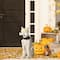Glitzhome® 20.5" Lighted Halloween Skeleton Dog Porch Décor with Timer